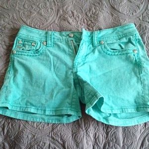 Teal Miss Me Jean Shorts Size 29